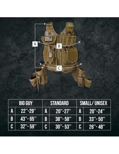 Chaleco Táctico SOTG Charlie Cordura 2.68 kg 26-48 Coyote Tan