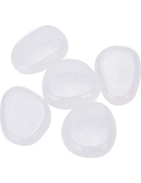 100 Piedras Luminiscentes Brillantes para Jardín y Acuario - Blanco