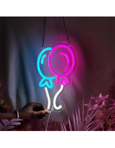 Letrero de Neón LED Globo SIGNVIA 28x17 cm Decoración 2