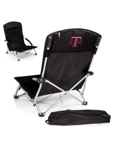 Silla de Playa Portátil NCAA Tranquilidad Picnic Time Negra