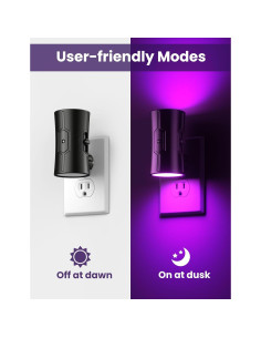 Luz Nocturna Morada Sujeet con Sensor y Brillo Ajustable 2