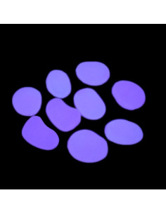 10 Piedras Brillantes Moradas 4.5cm para Jardín y Acuario 2