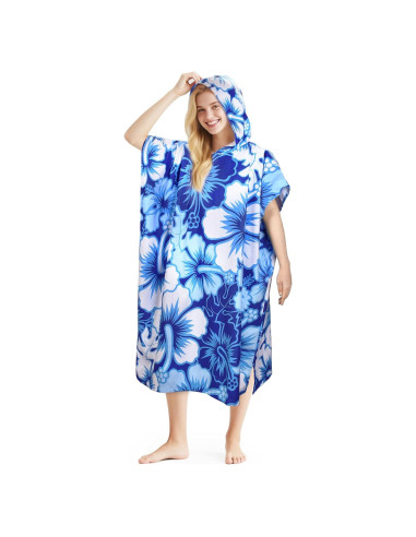 Poncho de Cambio de Surf Catalonia Microfibra Floral 89x150 cm
