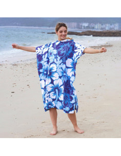 Poncho de Cambio de Surf Catalonia Microfibra Floral 89x150 cm 2