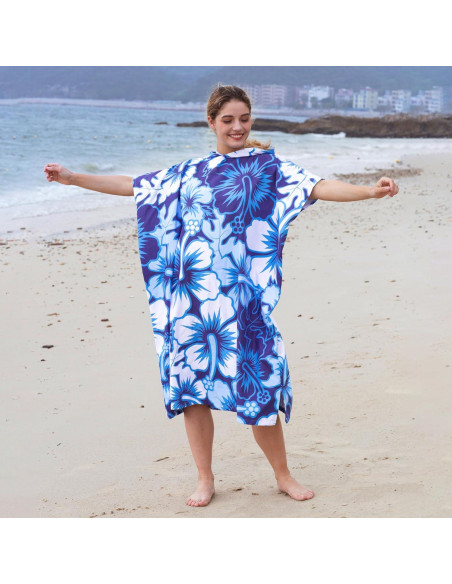 Poncho de Cambio de Surf Catalonia Microfibra Floral 89x150 cm