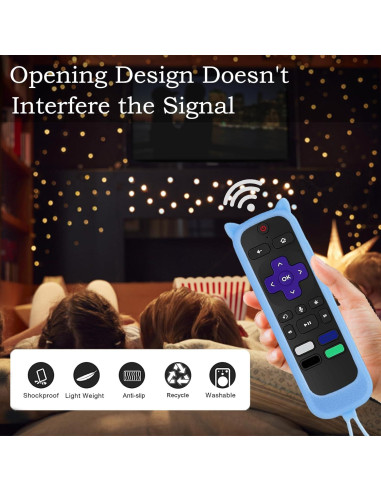 Funda de Control Remoto 2Pack Gavyqier para Roku TCL Hisense