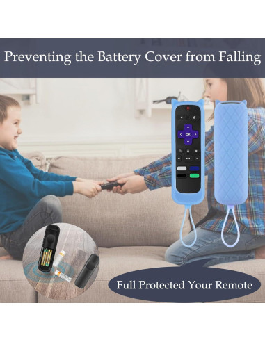Funda de Control Remoto 2Pack Gavyqier para Roku TCL Hisense