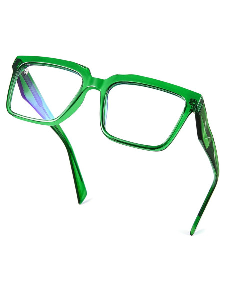 Gafas bloqueadoras luz azul R.F.YFQH TR90 unisex verde albahaca