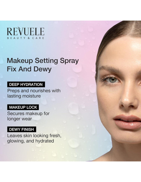 Spray Fijador de Maquillaje Revuele 150 ml - Acabado Mate/Dewy