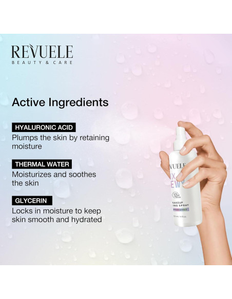 Spray Fijador de Maquillaje Revuele 150 ml - Acabado Mate/Dewy
