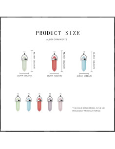 20 Piezas Amuletos de Cristal Brillantes WenRity 4.14cm 2