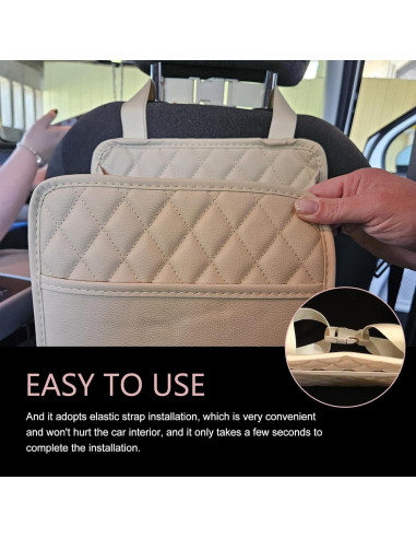 Organizador de Asiento de Coche Ferianl Beige Impermeable