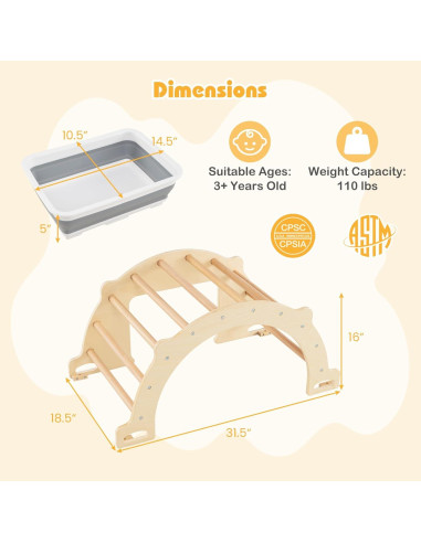 Mesa Sensorial de Arco Costzon 8 en 1 para Niños 3+ Años