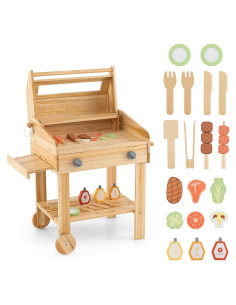 Cocina de Barro HONEY JOY para Niños con Parrilla y Accesorios