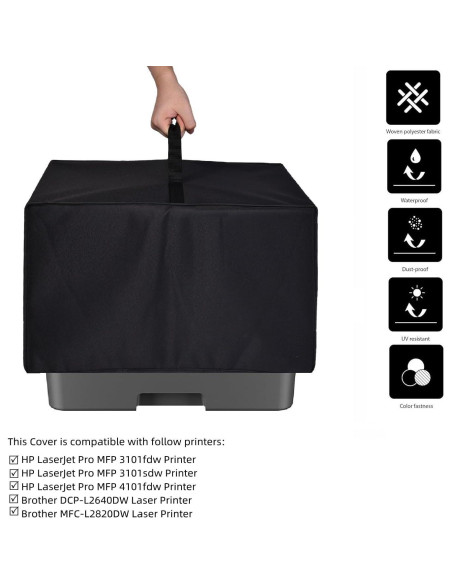 Cubierta de Polvo para Impresora HP y Brother - Nylon Impermeable