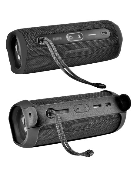 Funda de silicona para altavoz JBL Flip 6 - Negro, ligera y resistente