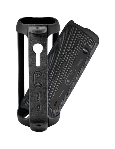 Funda de silicona para altavoz JBL Flip 6 - Negro, ligera y resistente