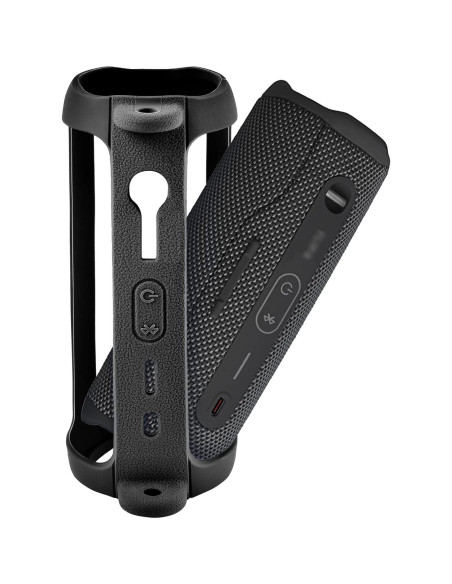 Funda de silicona para altavoz JBL Flip 6 - Negro, ligera y resistente