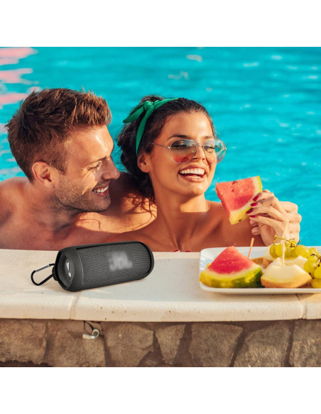 Funda de silicona para altavoz JBL Flip 6 - Negro, ligera y resistente