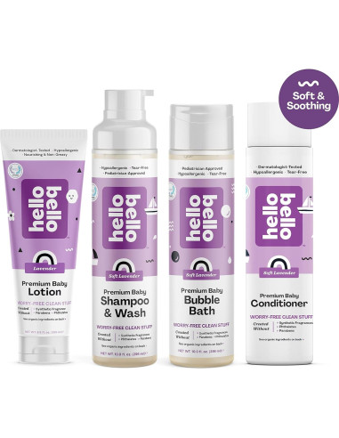 Baño de Burbujas Hello Bello 295 ml Aroma Lavanda Hipoalergénico
