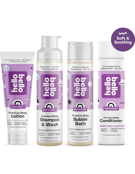 Baño de Burbujas Hello Bello 295 ml Aroma Lavanda Hipoalergénico