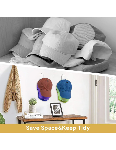 Soporte para Gorras de Béisbol Taimimy 2 Pcs Acrílico Transparente