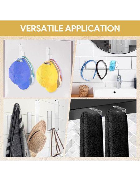 Soporte para Gorras de Béisbol Taimimy 2 Pcs Acrílico Transparente