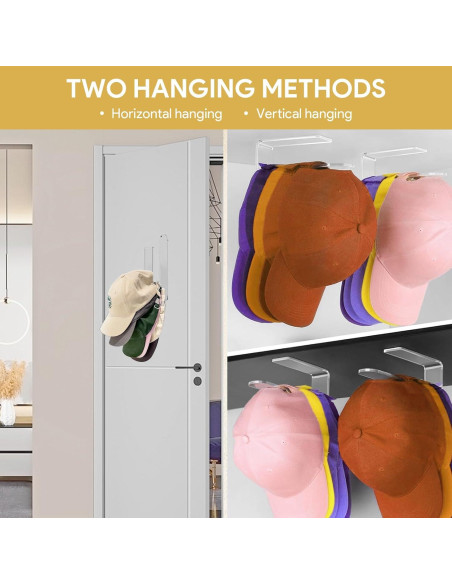 Soporte para Gorras de Béisbol Taimimy 2 Pcs Acrílico Transparente