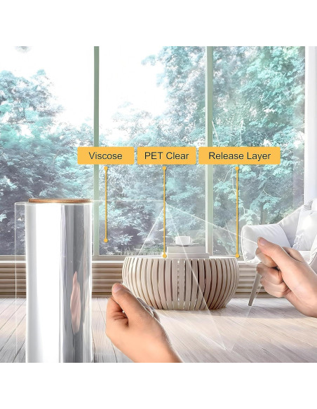 Película de Seguridad NIDOJP para Ventanas 44.5cm x 1.98m