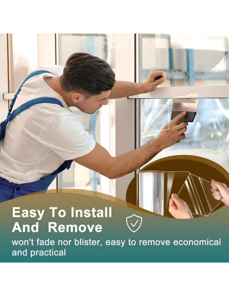 Película de Seguridad NIDOJP para Ventanas 44.5cm x 1.98m