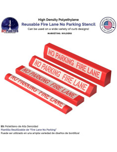 Plantilla No Estacionar Carril de Incendio 30.48 cm Marketing Holders 2