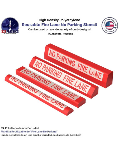 Plantilla No Estacionar Carril de Incendio 30.48 cm Marketing Holders