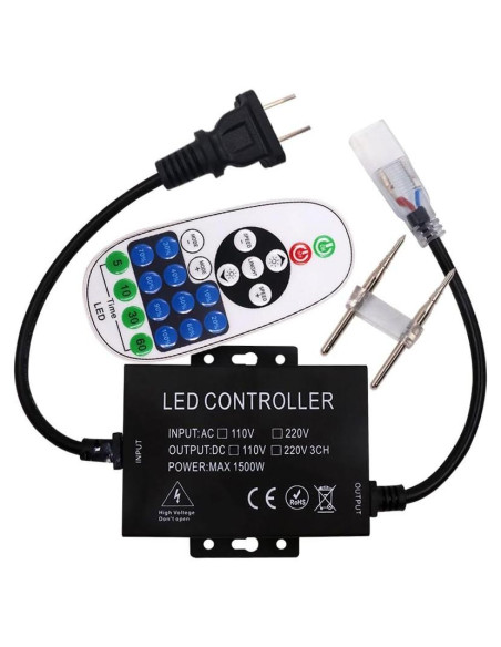 Regulador LED Control Remoto XUNATA 1500W 23 Teclas 6mm