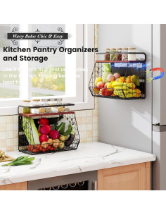 Cesta Magnética para Nevera Yanone - Organizador de Cocina 2.26 kg 2