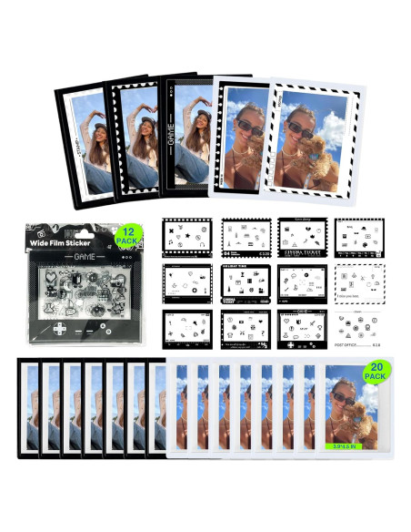 Stickers Decorativos CAIYOULE para Fotos Instax Wide 20 PCS