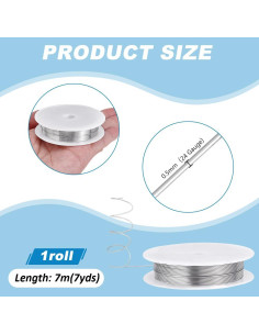 Alambre de Hierro 0.5mm PH PandaHall 7m para Joyería DIY 2