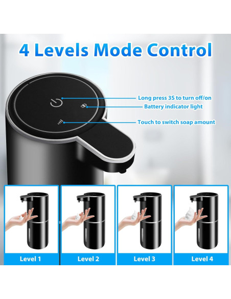 Paquete de 2 dispensadores automáticos de jabón espumoso Ruiyi Liaocheng 380ml