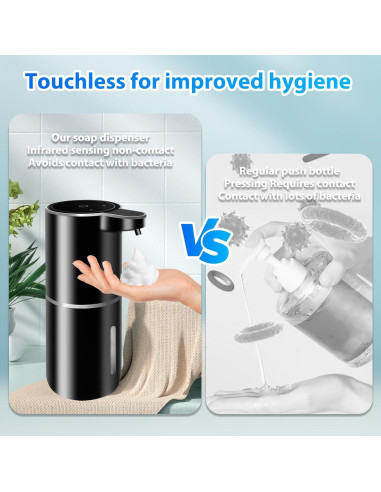 Paquete de 2 dispensadores automáticos de jabón espumoso Ruiyi Liaocheng 380ml