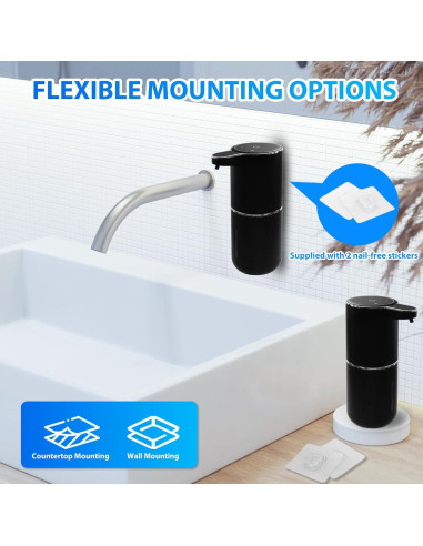 Paquete de 2 dispensadores automáticos de jabón espumoso Ruiyi Liaocheng 380ml