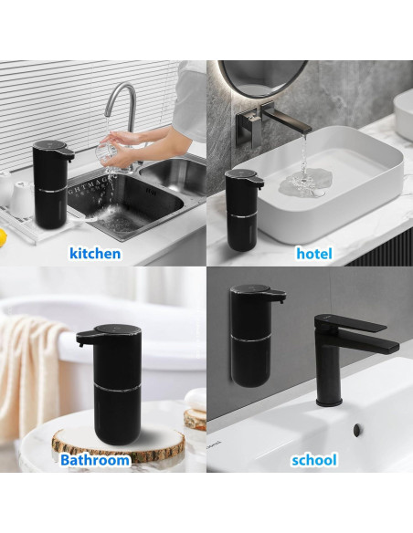 Paquete de 2 dispensadores automáticos de jabón espumoso Ruiyi Liaocheng 380ml