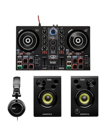 Kit de Aprendizaje DJ Hercules Controlador Inpulse 200 60W
