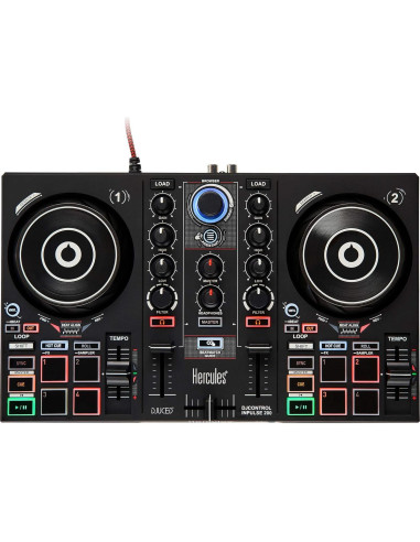 Kit de Aprendizaje DJ Hercules Controlador Inpulse 200 60W