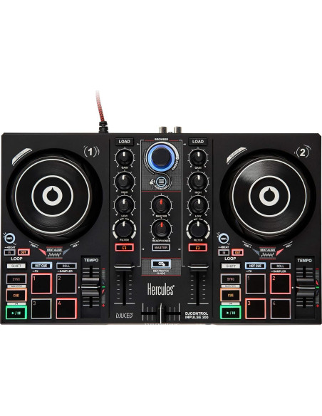 Kit de Aprendizaje DJ Hercules Controlador Inpulse 200 60W