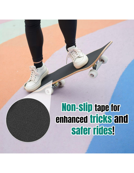 Patineta Completa UHMLTCRBOD 31" x 8" 7 Capas Arce Doble Kick