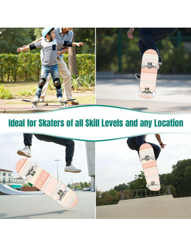 Patineta Completa UHMLTCRBOD 31" x 8" 7 Capas Arce Doble Kick