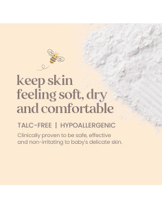 Polvo para Bebés Burt's Bees 212g Libre de Talco Hipoalergénico 2