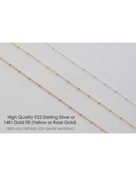 Collar Personalizado Be Wished 14K Oro o Plata 925 Ajustable