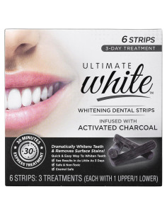 Tiras Blanqueadoras de Dientes Ultimate White con Carbón 6 Piezas