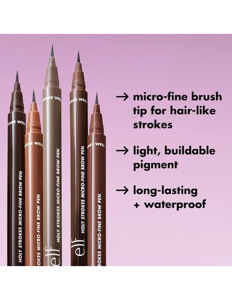 Bolígrafo de Cejas e.l.f. Holy Strokes Castaño 11g