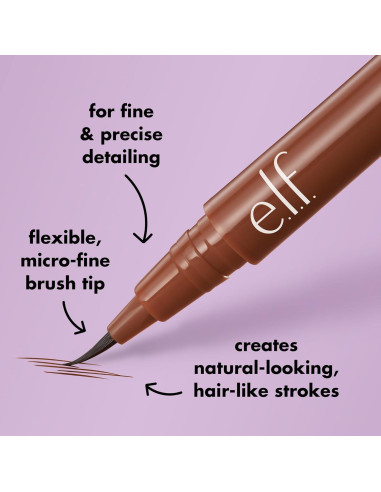 Bolígrafo de Cejas e.l.f. Holy Strokes Castaño 11g